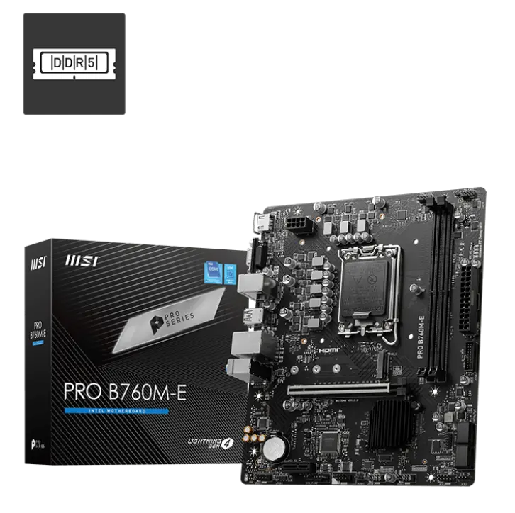 MSI PRO B760M-E DDR5 Motherboard