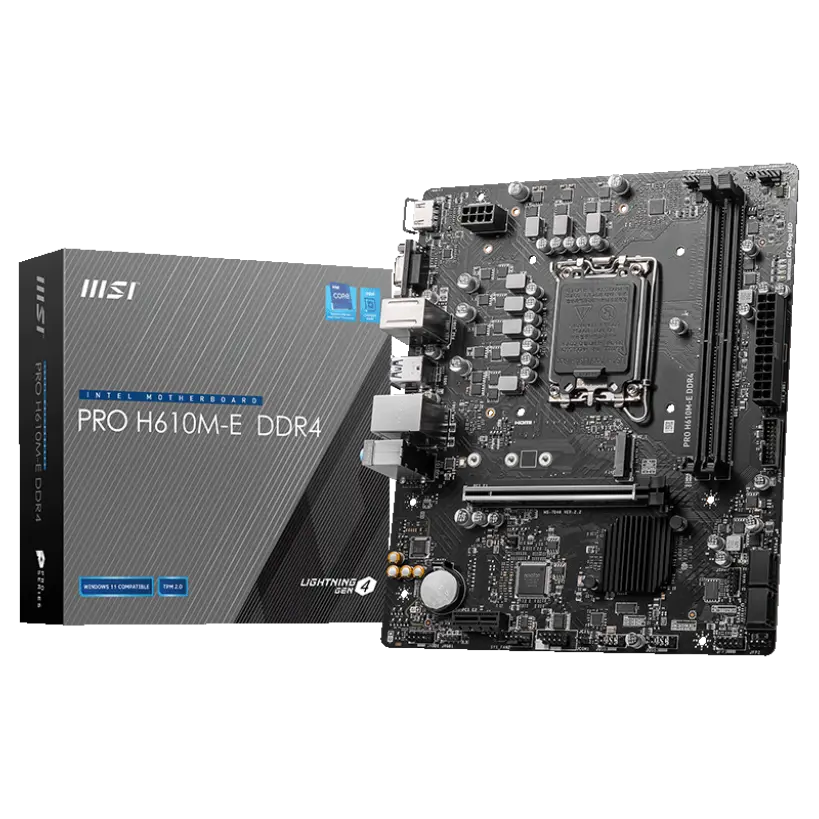 MSI PRO H610M-E DDR4 Motherboard