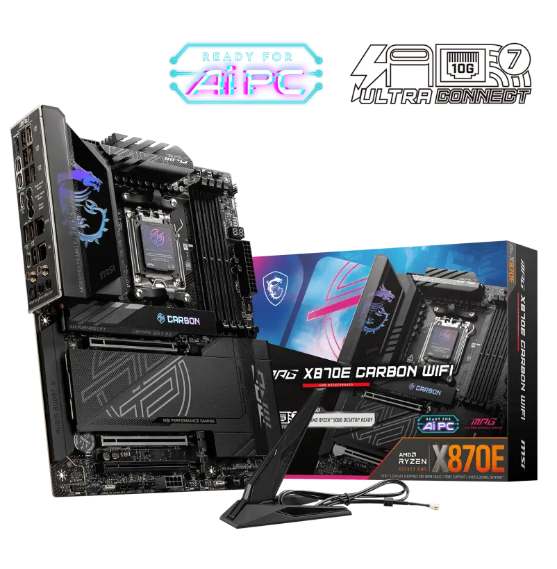 MSI MPG X870E CARBON WIFI AMD MOTHERBOARD