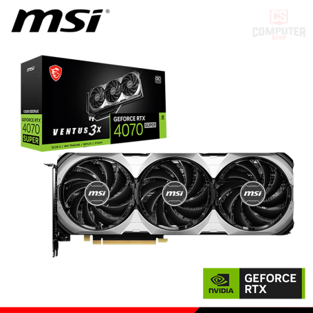 MSI GeForce RTX 4070 SUPER 12G VENTUS 3X OC Graphic Card