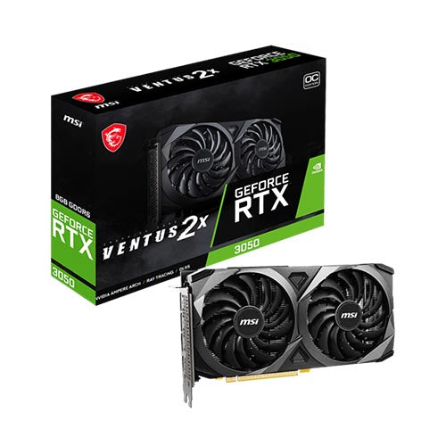 MSI RTX 3050 VENTUS GeForce 2X 8G OC