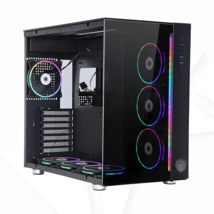 ASA ULTRA Black with 5 ARGB Fans  Mid-Tower Case