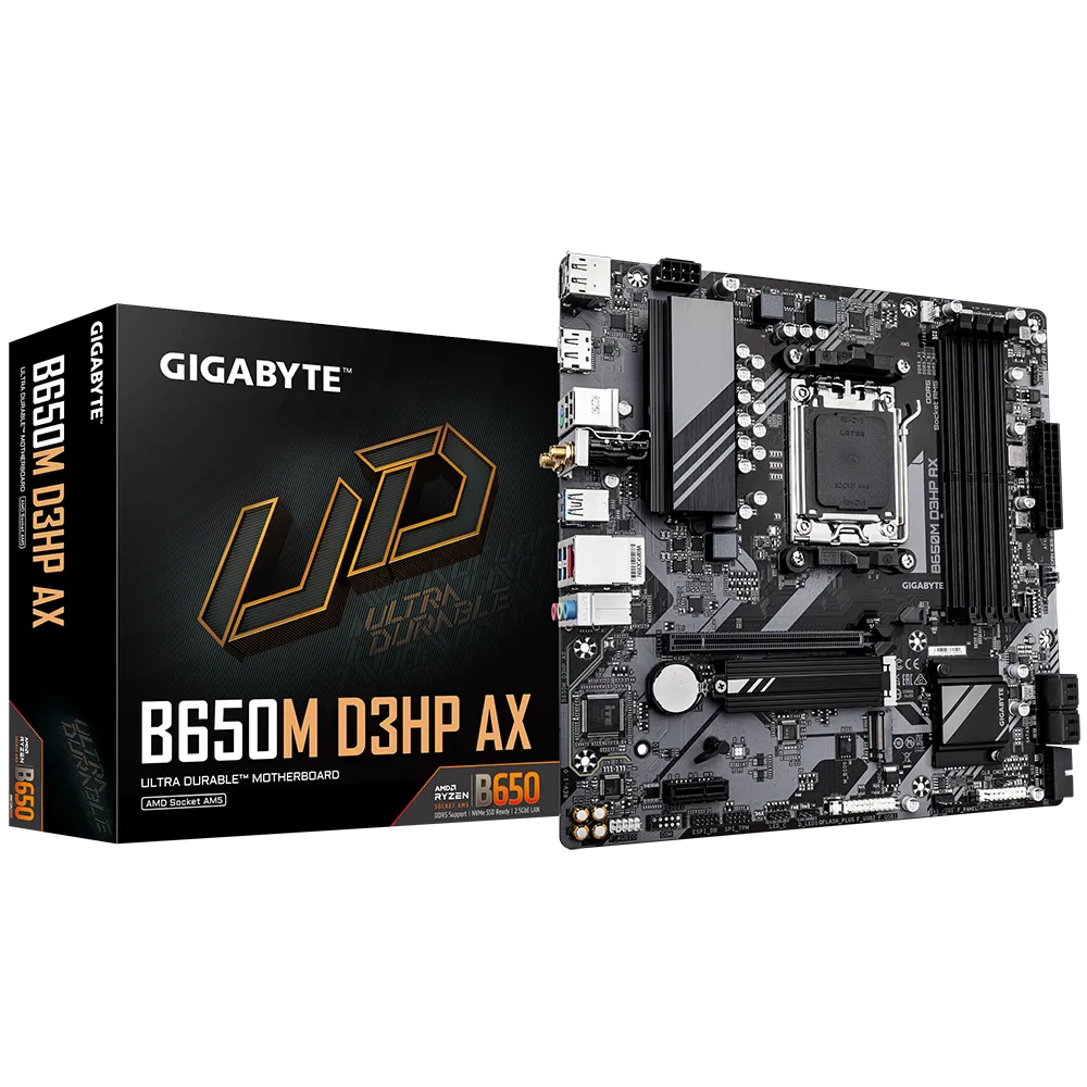  GIGABYTE B650M D3HP AX WIFI AMD MOTHERBOARD