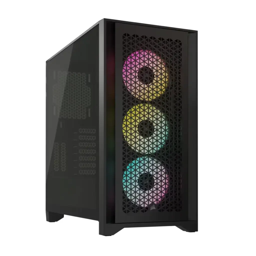  صندوق كمبيوتر العاب ابيض iCUE 4000D AIRFLOW Mid-Tower 