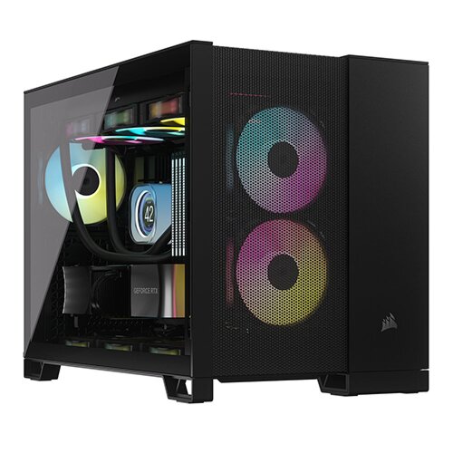  صندوق كمبيوتر العاب كورسير اسود 2500D AIRFLOW Mid-Tower Dual Chamber 