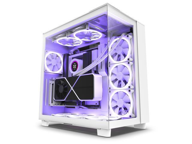 NZXT H9 Elite Case with RGB Fans White