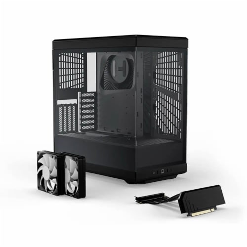 صندوق كمبيوتر العاب اسود CASE HYTE Y40 Mid Tower, Black