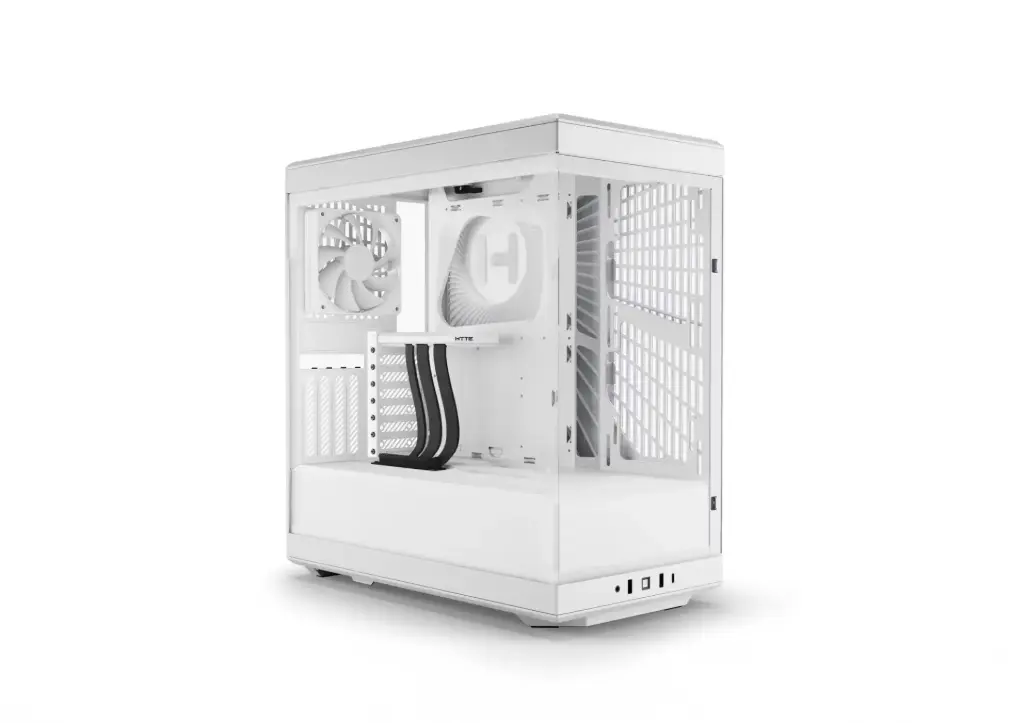 صندوق كمبيوتر العاب ابيض ثلجي  HYTE Y40 Mid Tower 