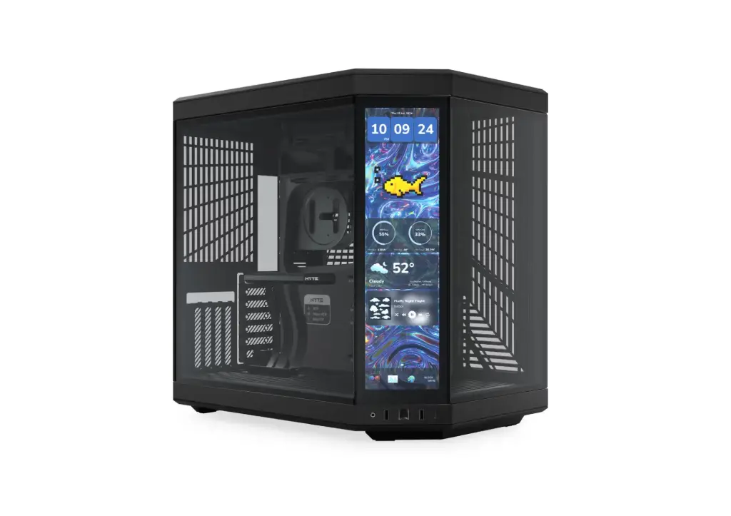  صندوق كمبيوتر العاب اسود HYTE Y70 Touch Infinite ATX Dual Chamber Mid Tower 