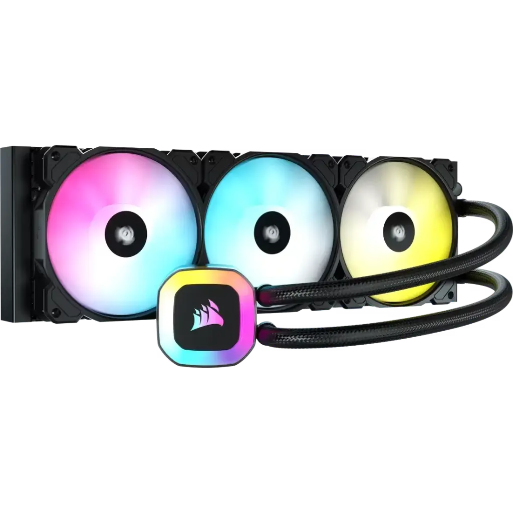  مبرد معالج مائي كورسير اسود H150 RGB 360 LC 