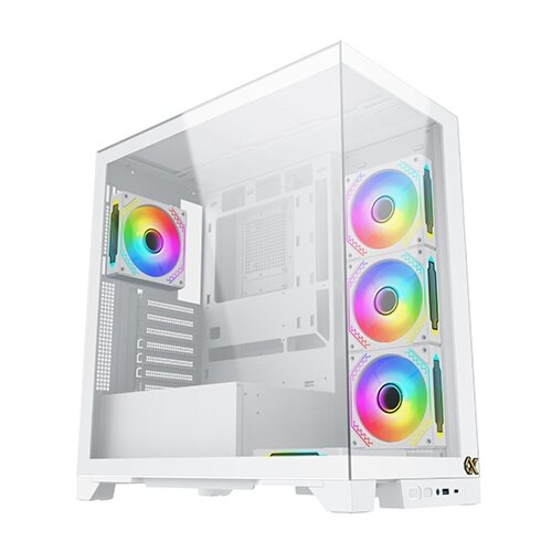 Xigmatek Endorphin Ultra White With 5 ARGB Fans Mid-Tower Case