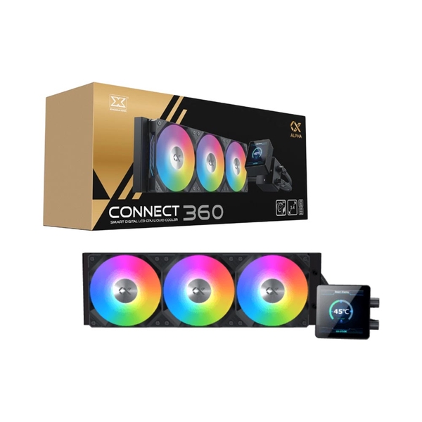 مبرد معالج مائي CONNECT 360 AIO ARGB اسود