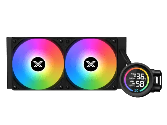  مبرد معالج مائي زيجماتيك اسود LK 240 DIGITAL ARGB AIO LCD 