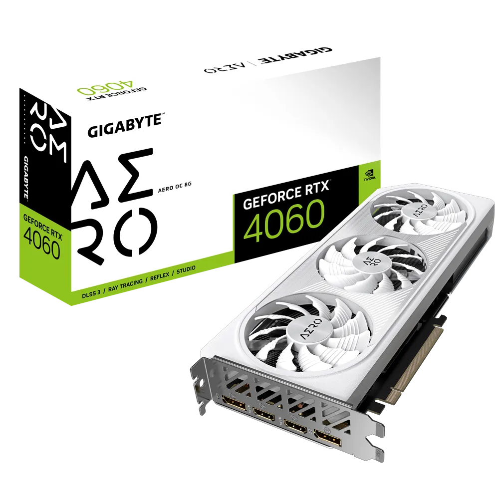 Gigabyte GeForce RTX 4060 AERO OC 8G Graphics Card