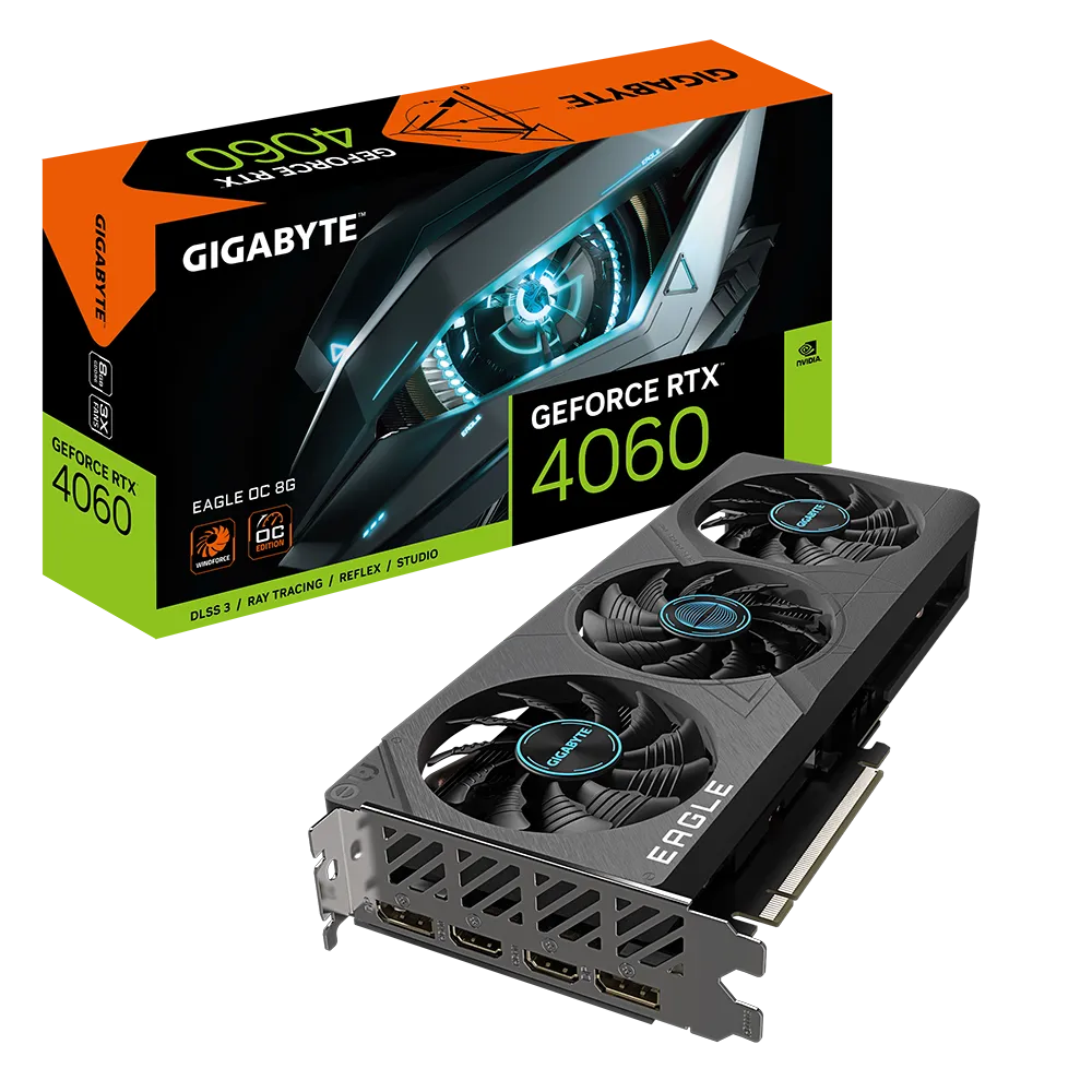  كرت شاشة جيجا بايت GeForce RTX 4060 EAGLE OC 8G 