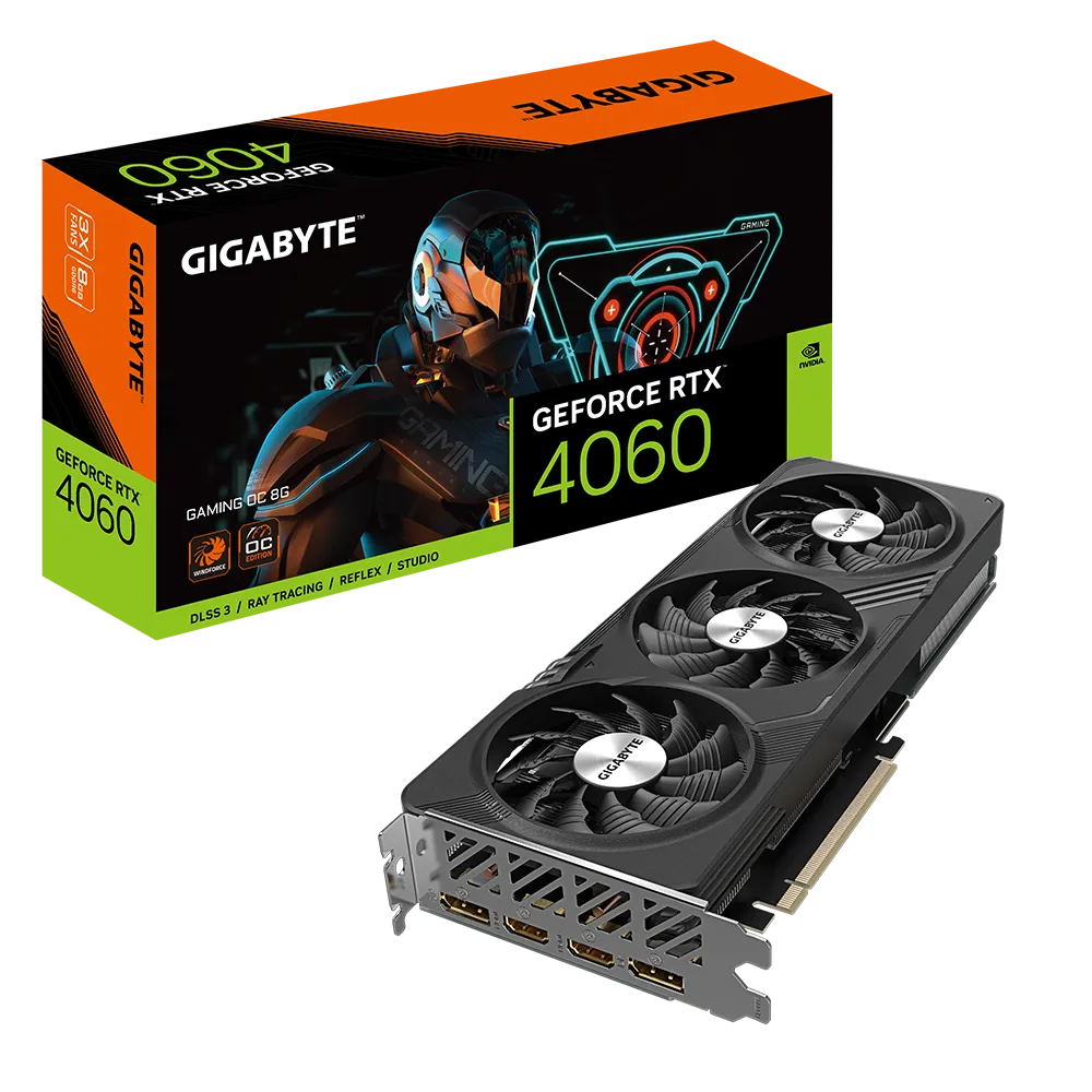 Gigabyte GeForce RTX 4060 GAMING X3 OC 8G Graphic Card