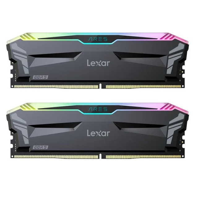 Lexar ARES RGB 32GB (2x16GB) DDR5 RAM 6000MHz CL34 – Black
