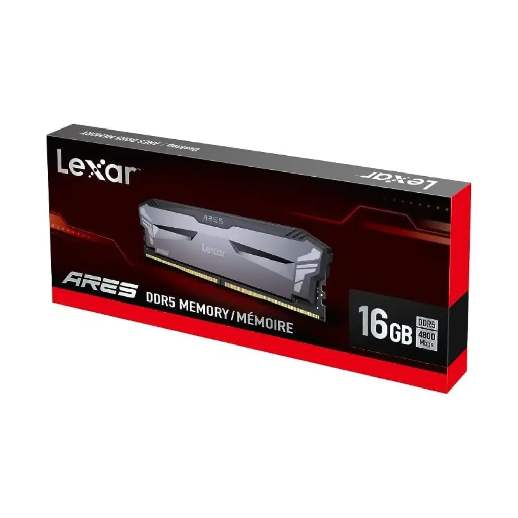 ذاكرة عشوائية Lexar GAMING RAM DDR5 16GB 4800MHz اسود