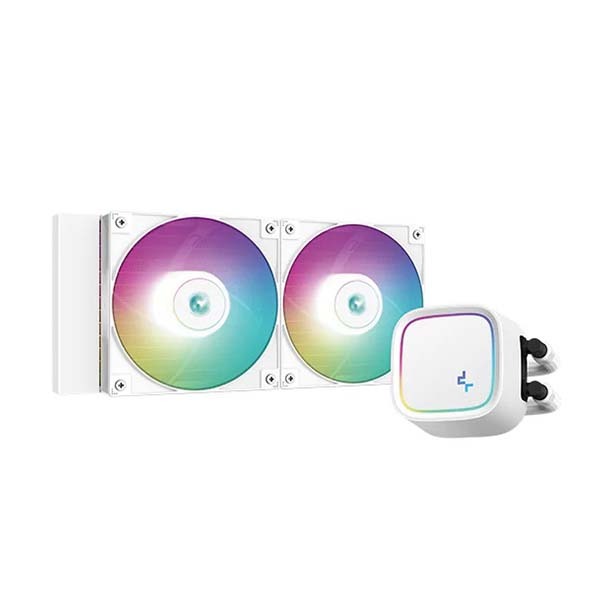 DEEPCOOL LE520 ARGB AIO 240mm CPU Liquid Cooler white