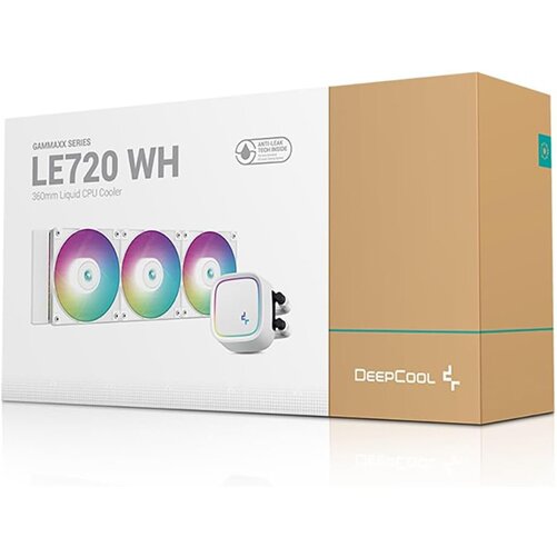 DEEPCOOL LE720 ARGB AIO 360mm CPU Liquid Cooler White