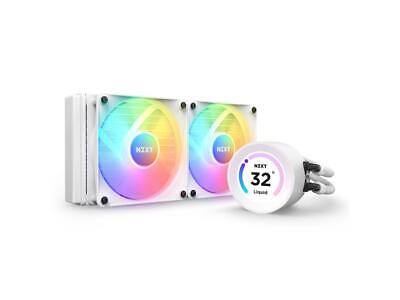 NZXT Elite 240mm RGB AIO Display 60 Hz White