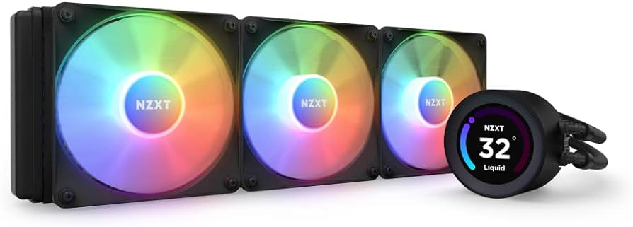 NZXT Elite 360mm RGB AIO Display 60 Hz Black