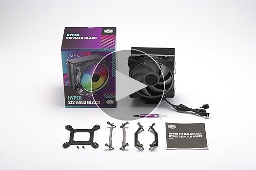 CoolerMaster AIR HYPER 212 Halo Black