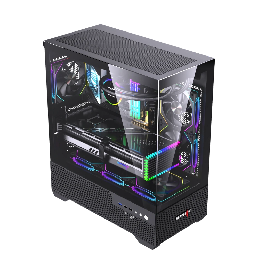   Spear Case EATX  ARGB TURM 6-Fans BLACK