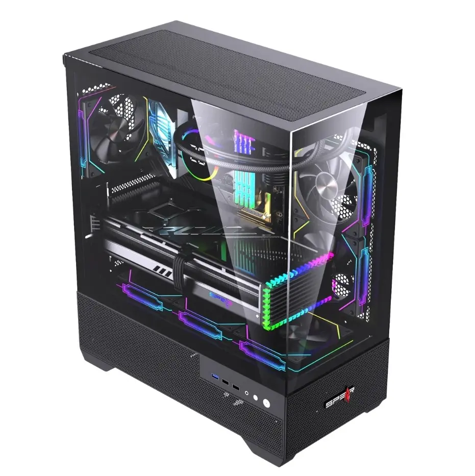   Spear Case EATX  ARGB TURM 6-Fans BLACK
