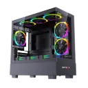  Spear Case MATX BLACK ARGB HALO 6-FANS Case