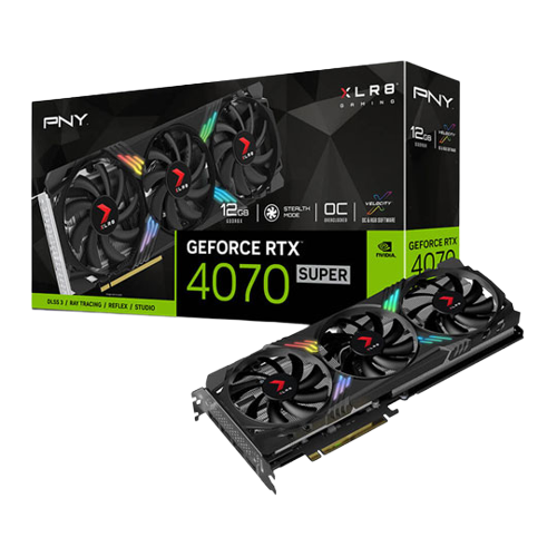 PNY GeForce RTX 4070 SUPER 12GB XLR8 Gaming VERTO EPIC-X RGB OC Triple Fan DLSS 3 Graghic Card