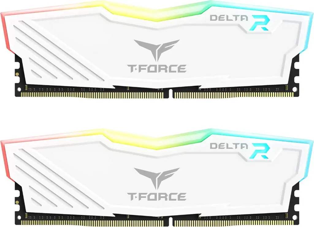 ذاكرة عشوائية تيم قروب T-Force Delta RGB DDR4 16GB (2x8GB) 3600GHz ابيض