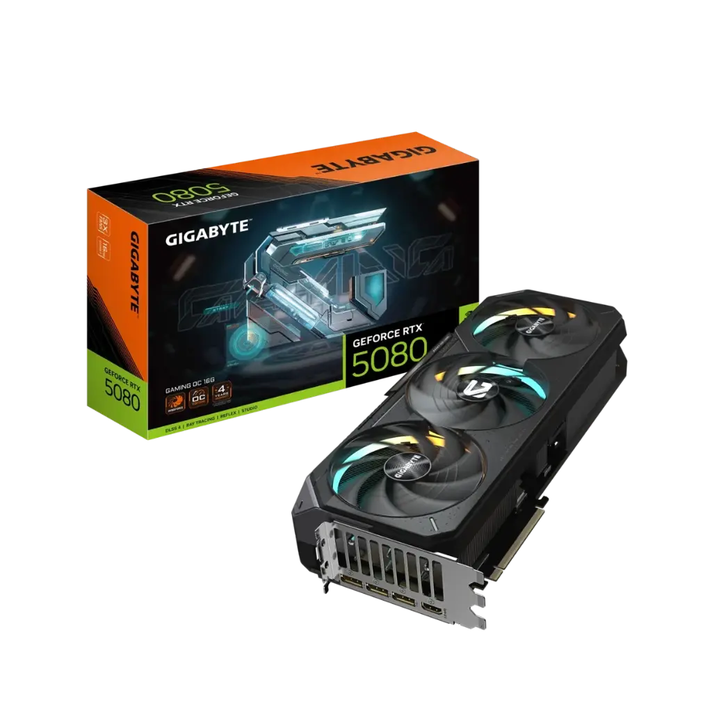 GIGABYTE GeForce RTX 5080 GAMING OC 16G GRAPHIC CARD