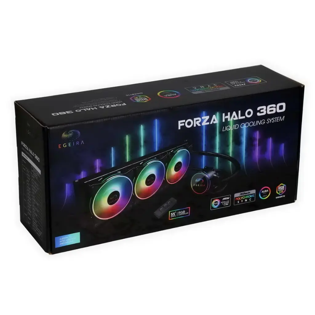 مبرد مائي Egeira Cooler FORZA Halo 360 WHITE