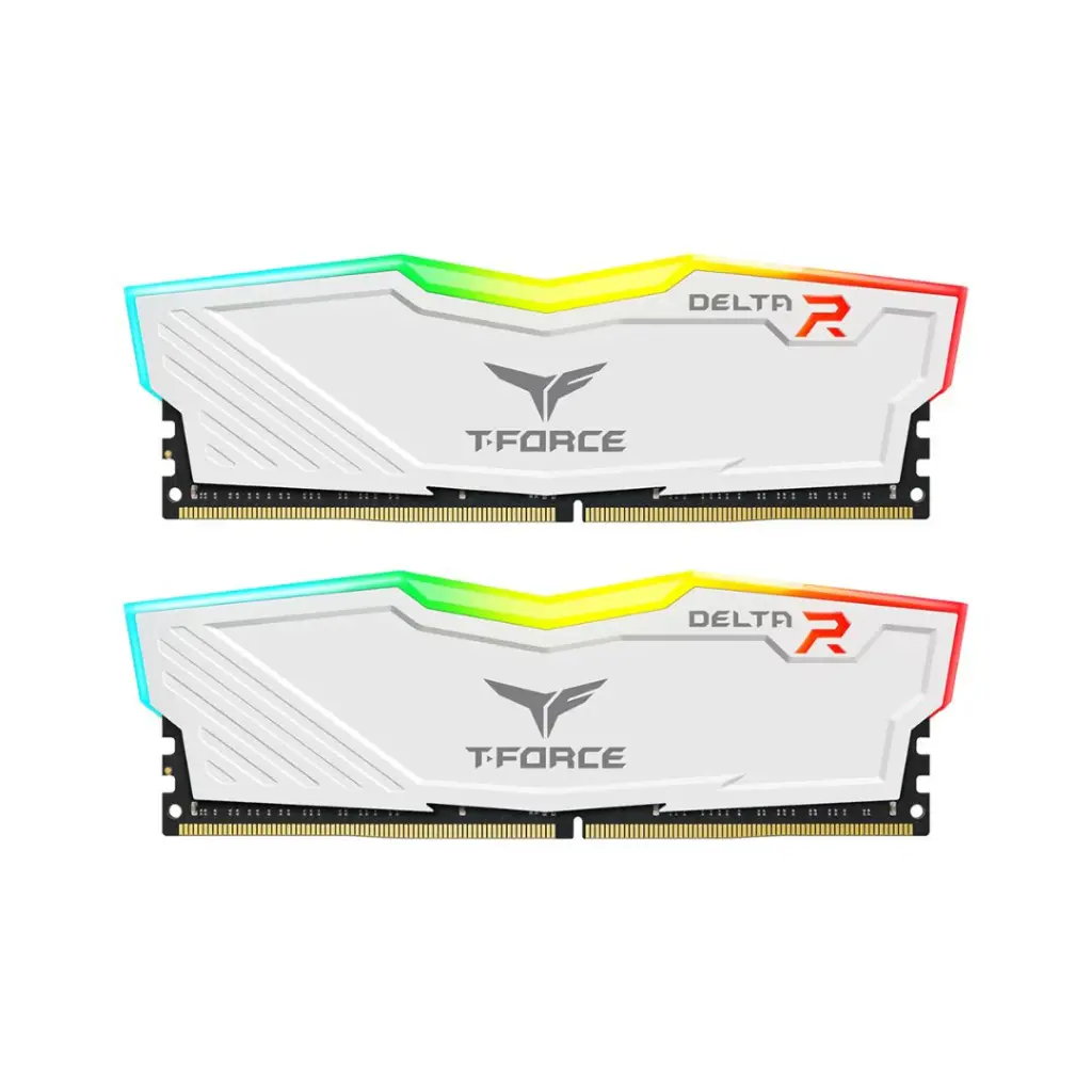 ذاكرة عشوائية T-Force Delta RGB 32GB (16GB x 2) DDR5-6000 CL30 ابيض