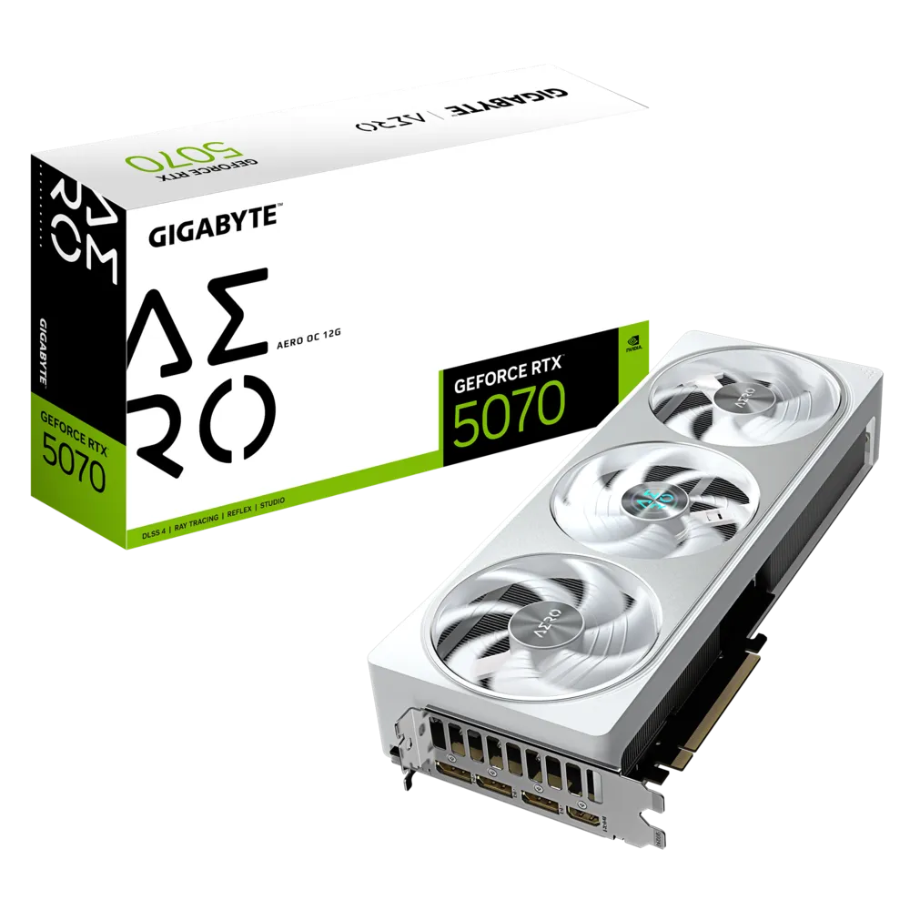 كرت شاشة جيجابايت GeForce RTX 5070 AERO OC 12G