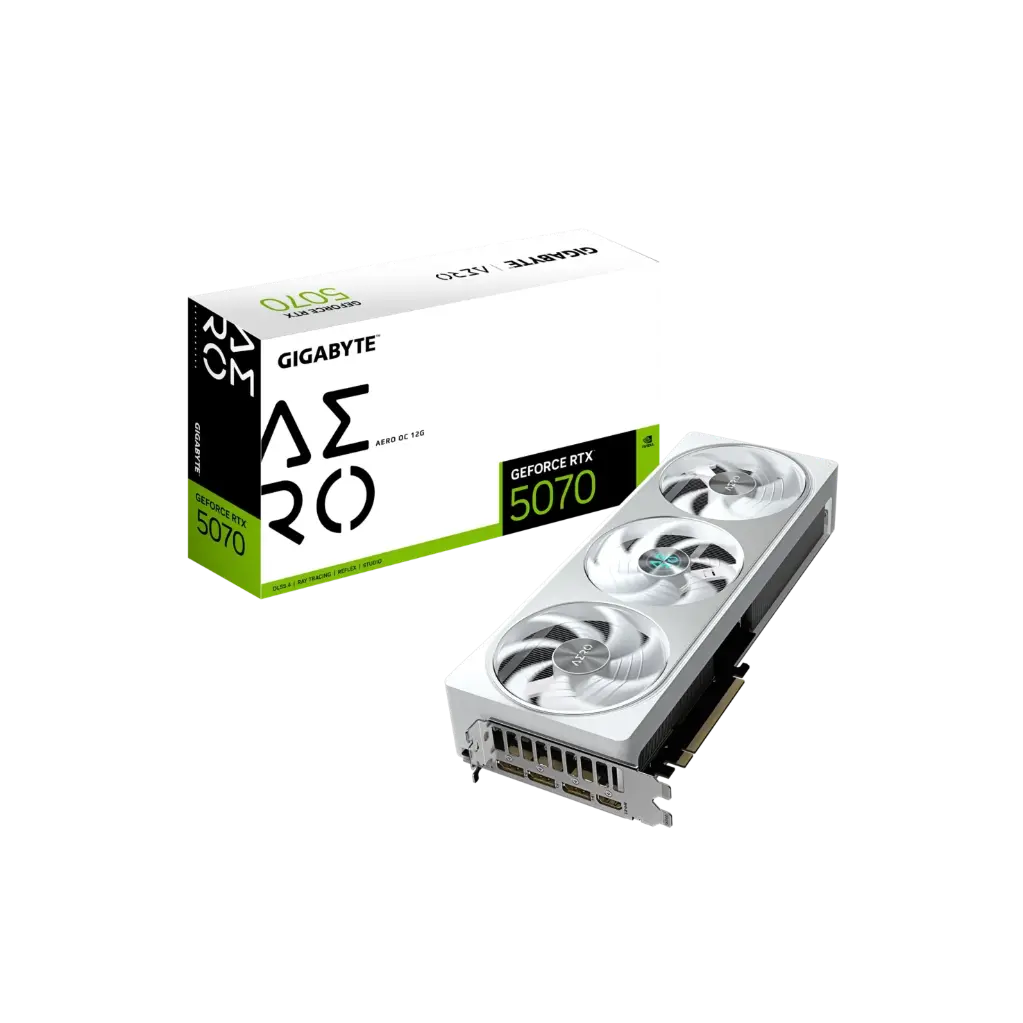 كرت شاشة جيجابايت GeForce RTX 5070 AERO OC 12G