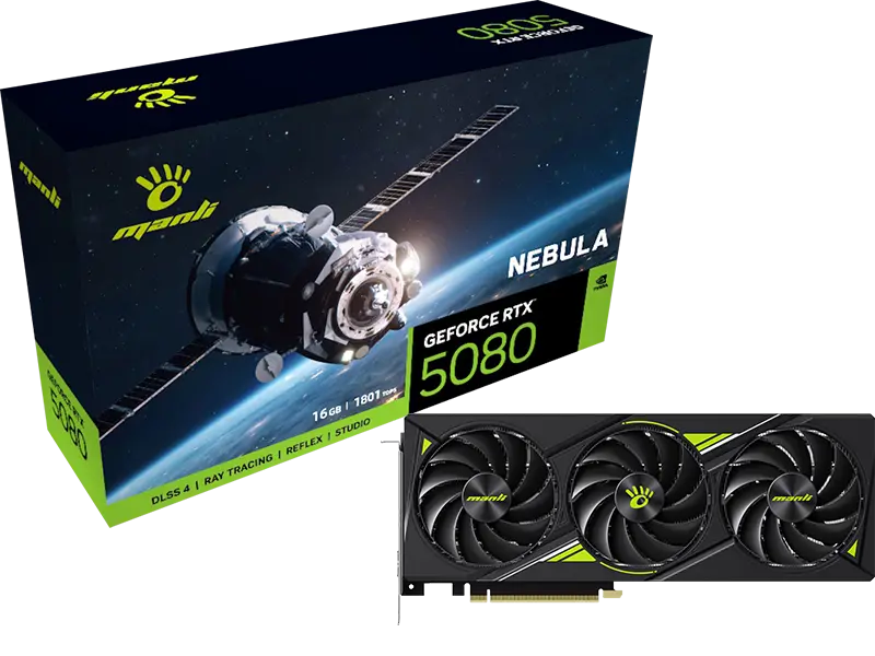 MANLI NEBULA GEFORCE RTX 5080 16GB GDDR7 Graphic Card