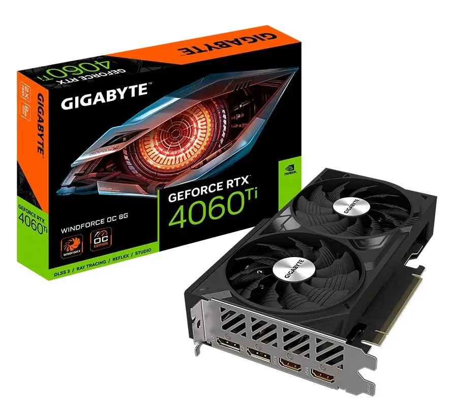 كرت شاشة جيجابايت GeForce RTX 4060 Ti WINDFORCE OC 8G