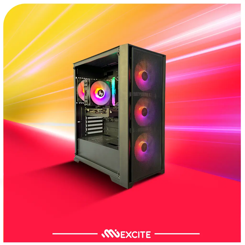 جهاز كمبيوتر ألعاب مكتبي بي سي غيمنغ جاهز للاستخدام - كيس احترافي - معالج رسومات RTX 5060 | معالج i7-14700F | ذاكرة DDR5