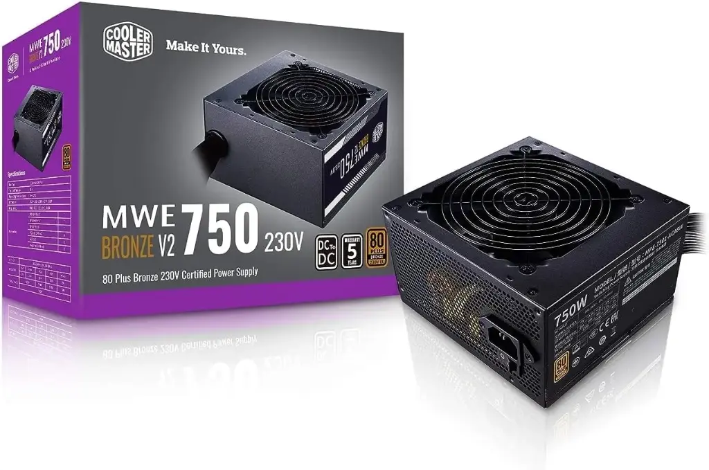 باور سبلاي برونز MWE 750 V2 230v, 80 Plus Bronze, Non-Modular 