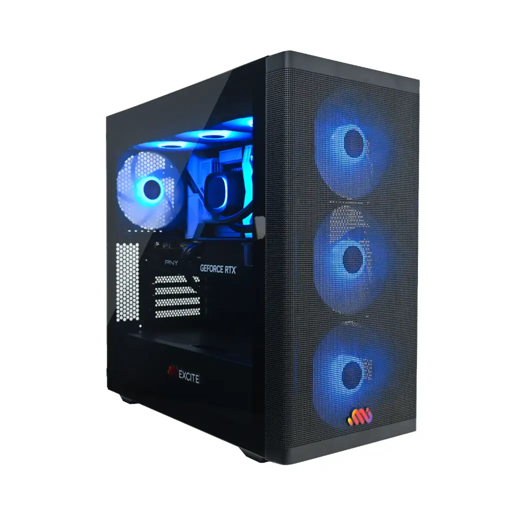 تجميعة بي سي تركيب جاهز العاب قيمنق M4EATX الوحش DDR5 انتل كورi5 14400F كرت شاشة RTX 5070