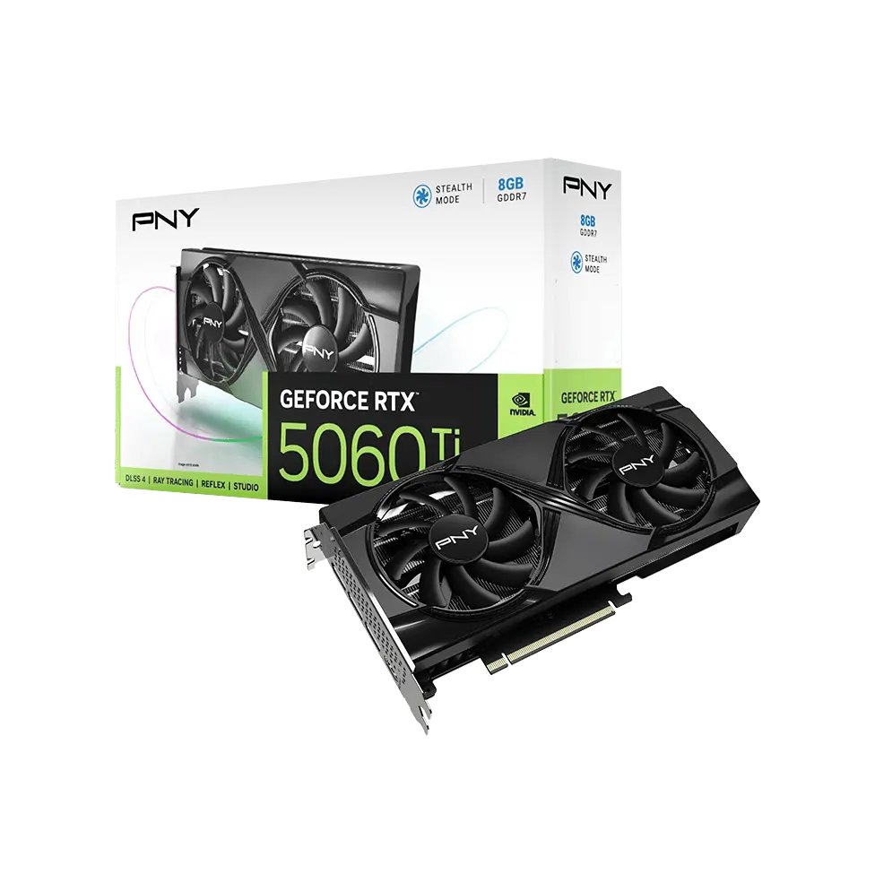 PNY GeForce RTX™ 5060 Ti 8GB OC Dual Fan GPU