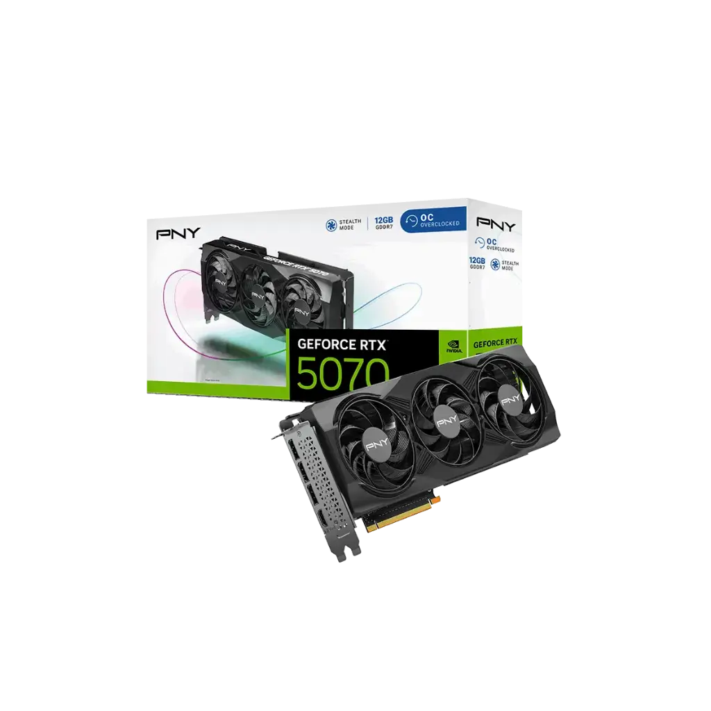  PNY GeForce RTX™ 5070 12GB OC Triple Fan