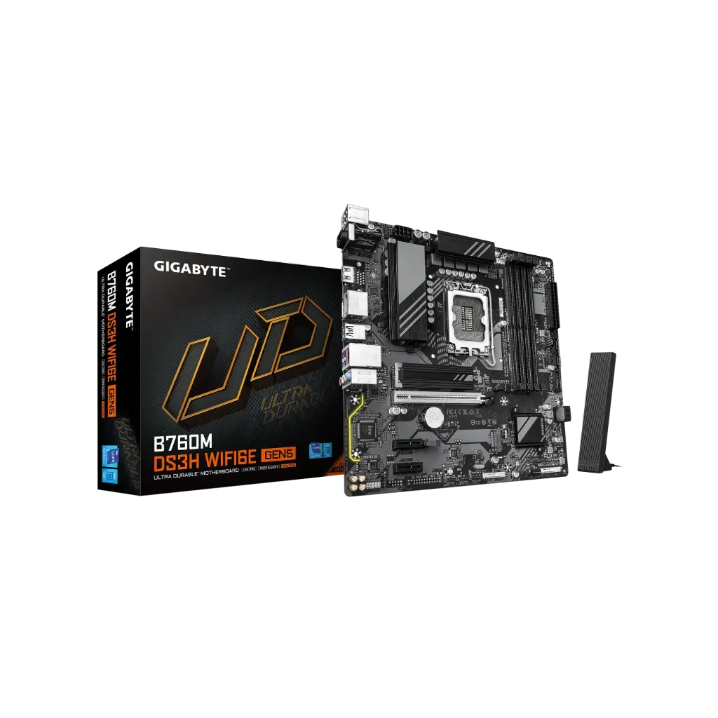  Gigabyte B760M DS3H WiFi6E GEN5 DDR5 Motherboard