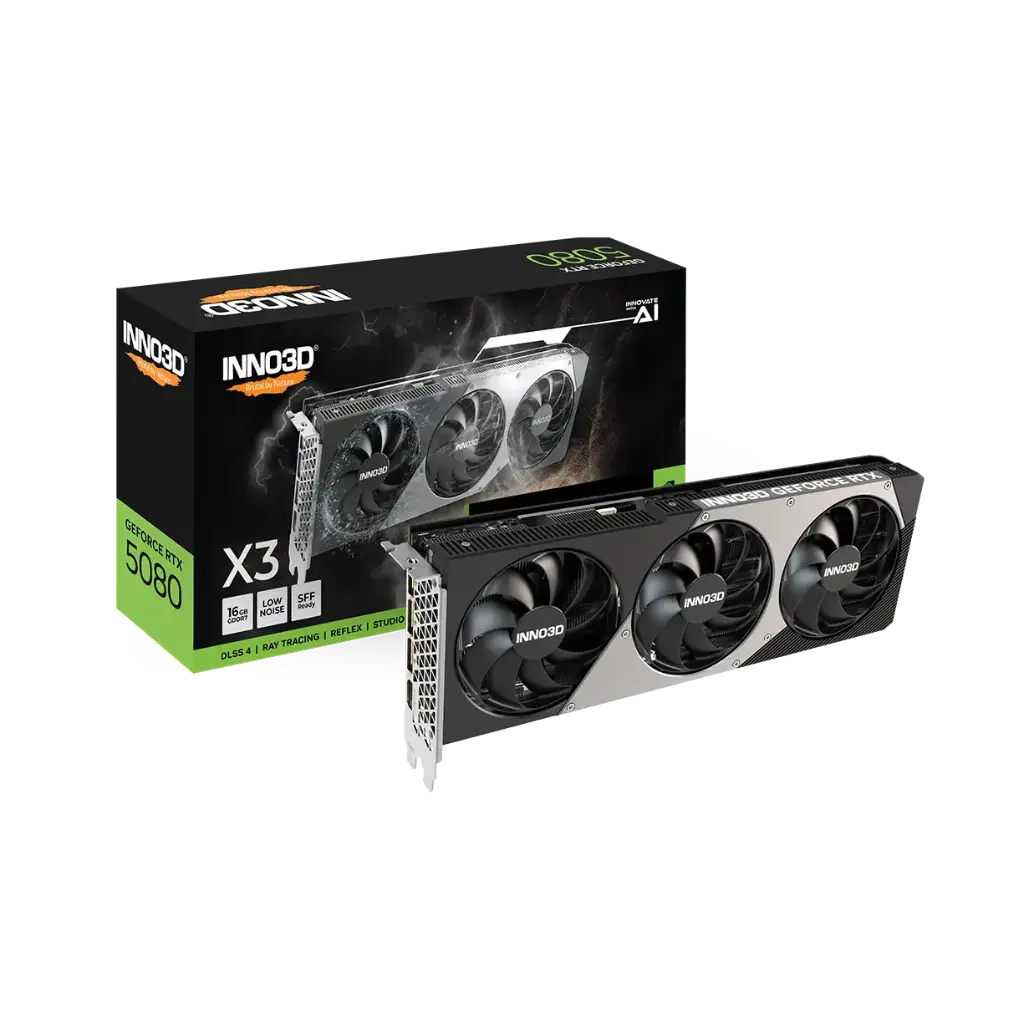 INNO3D GEFORCE RTX 5080 X3 16GB Graphic Card Black/Gray