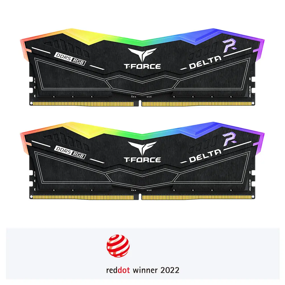 TeamGroup T-Force Delta RGB DDR5 16GB (2x8GB) 5200GHz Black