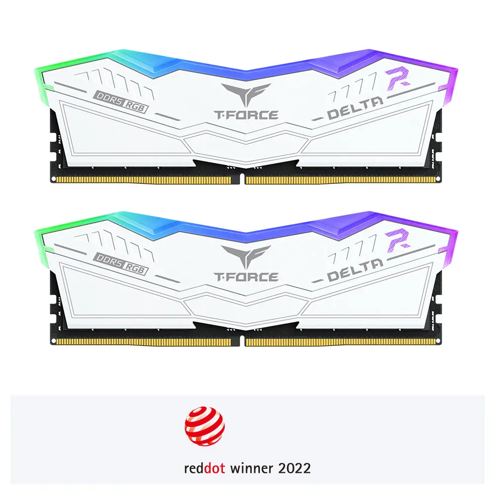 TeamGroup T-Force Delta RGB DDR5 16GB (2x8GB) 5200GHz White