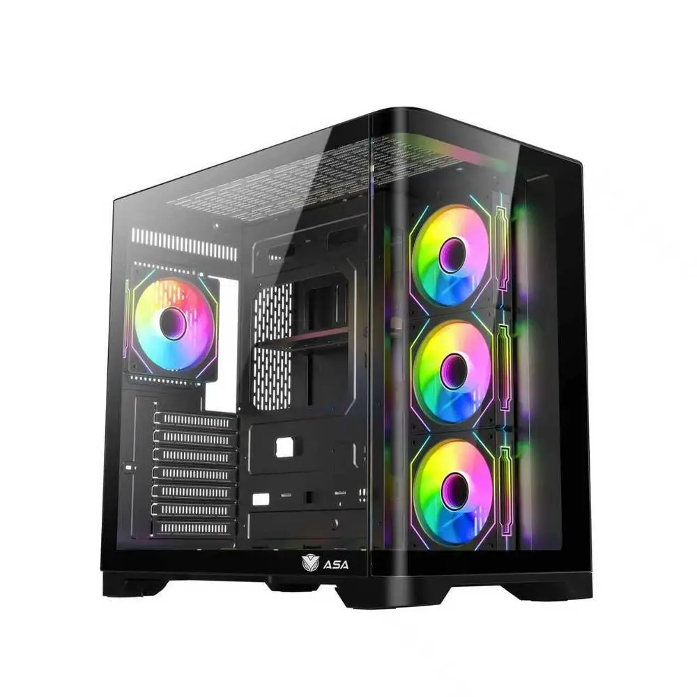 GTW 7FAN A-ATX BLACK CASE GAMING  