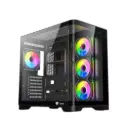 GTW 7FAN A-ATX BLACK CASE GAMING  